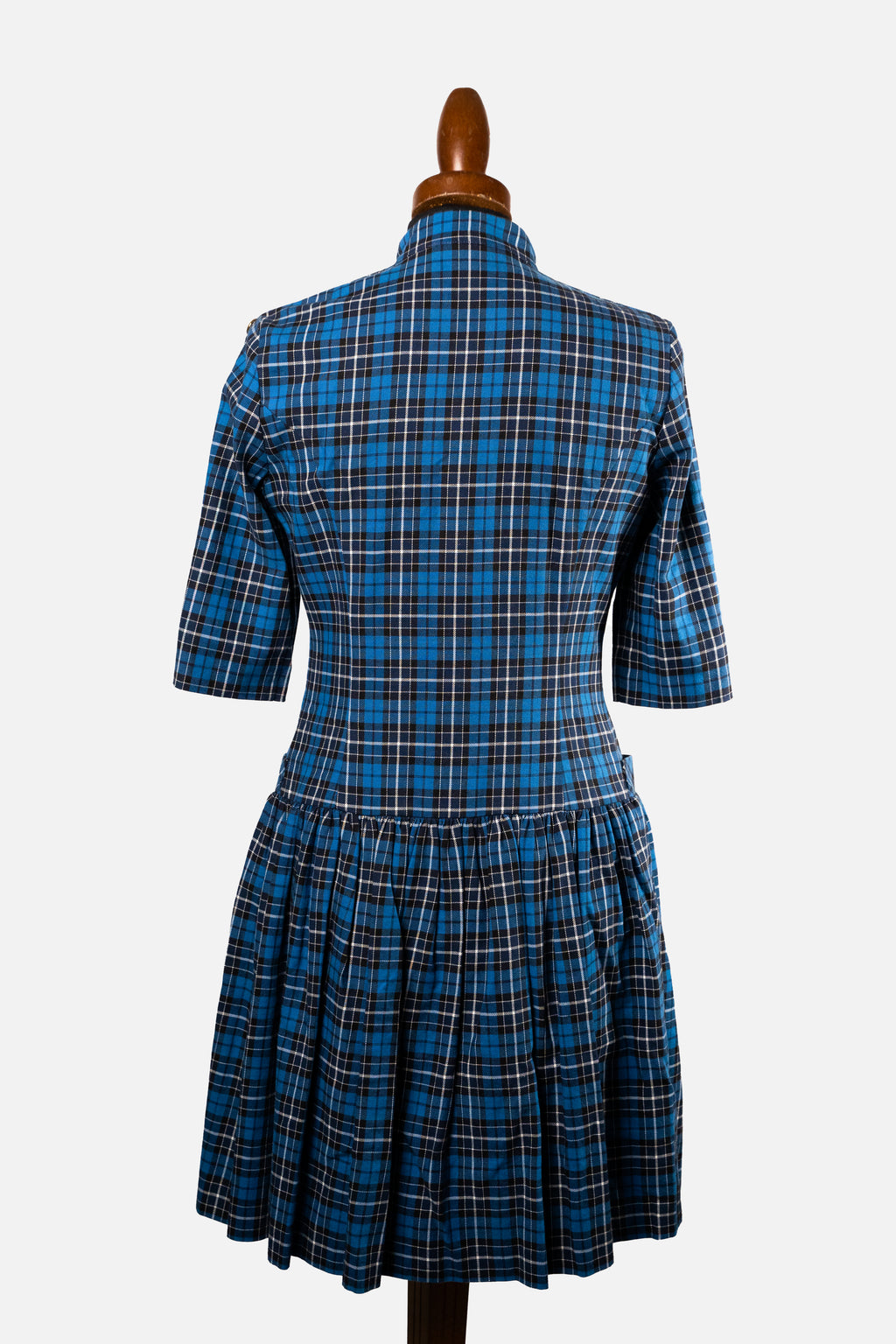 Love Moschino Blue Tartan Dress