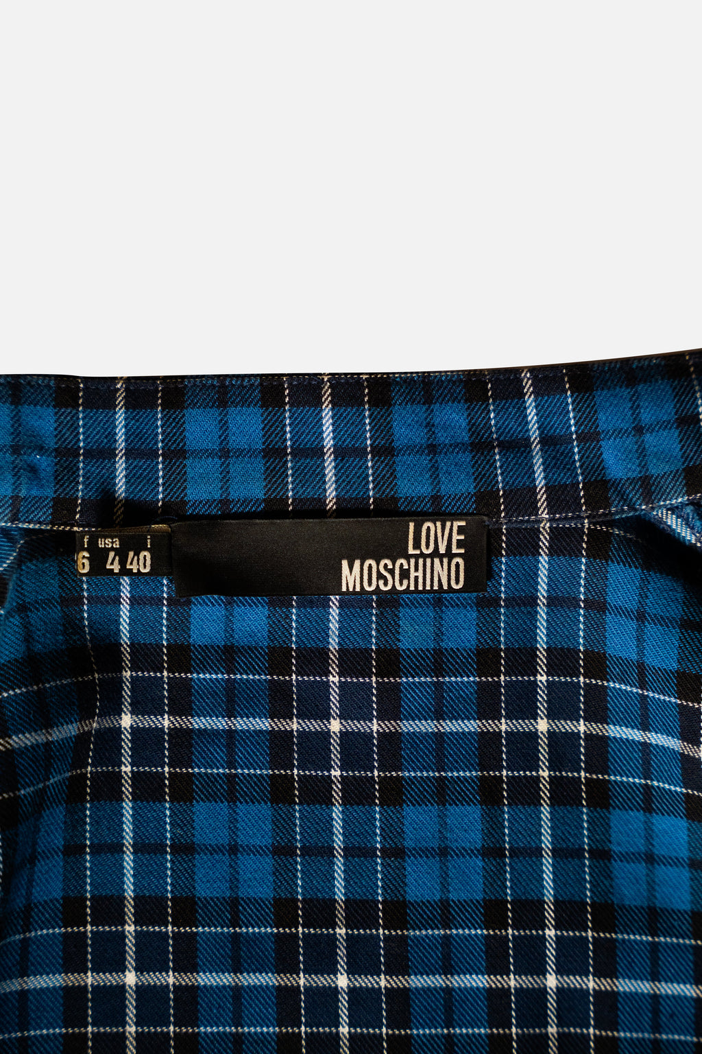 Love Moschino Blue Tartan Dress