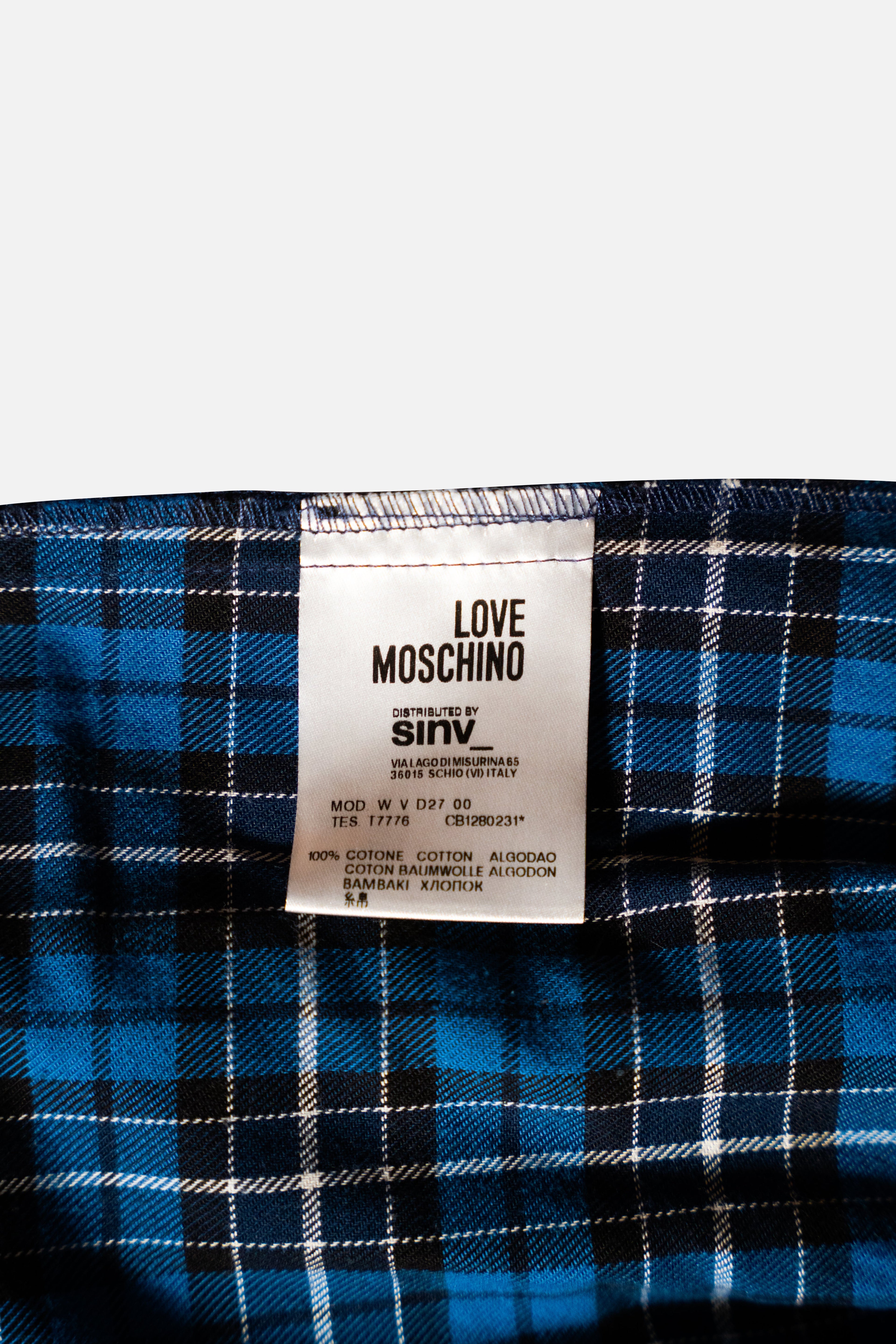 Love Moschino Blue Tartan Dress