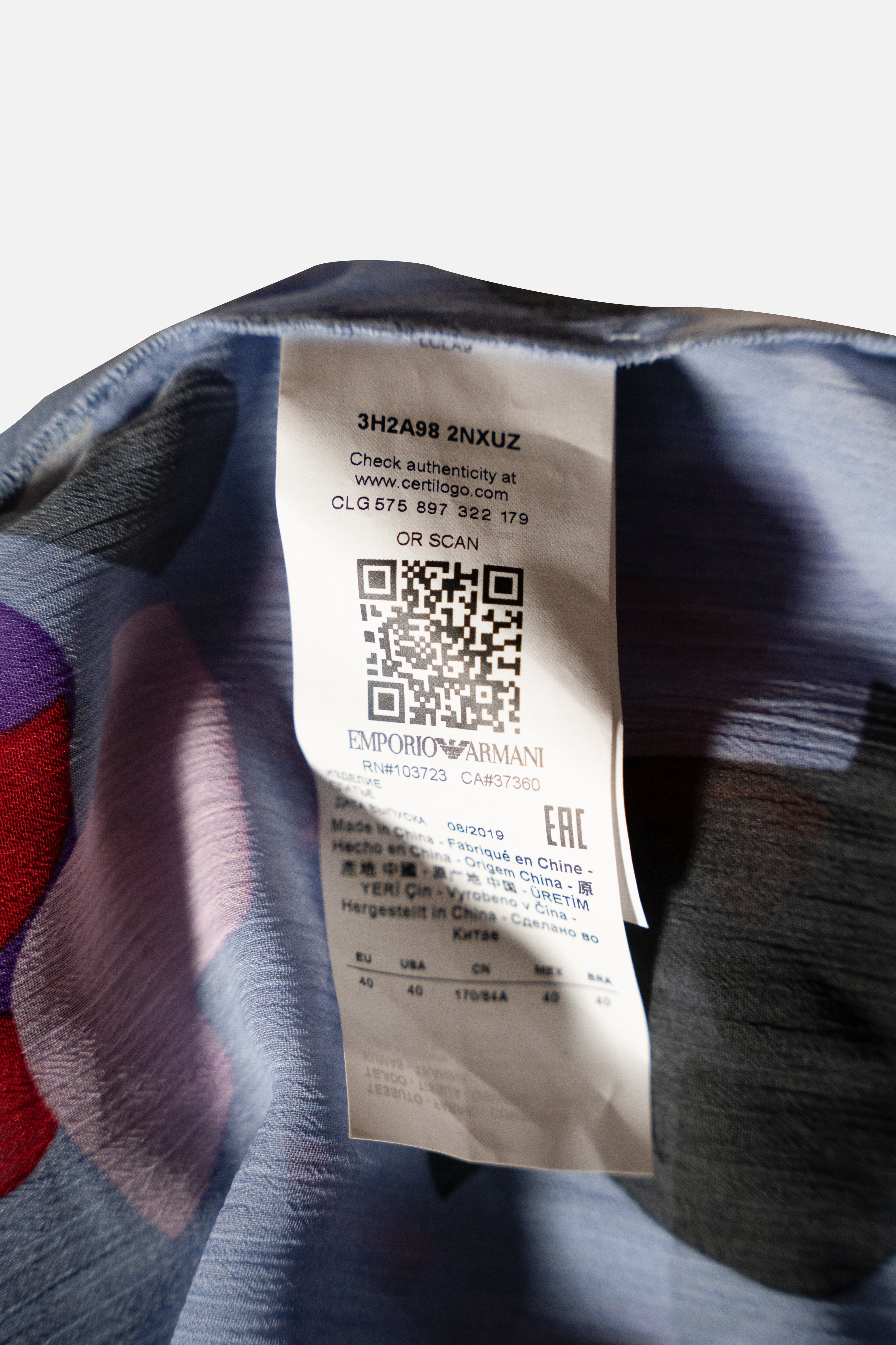 Emporio Armani Colorful Maxi Dress