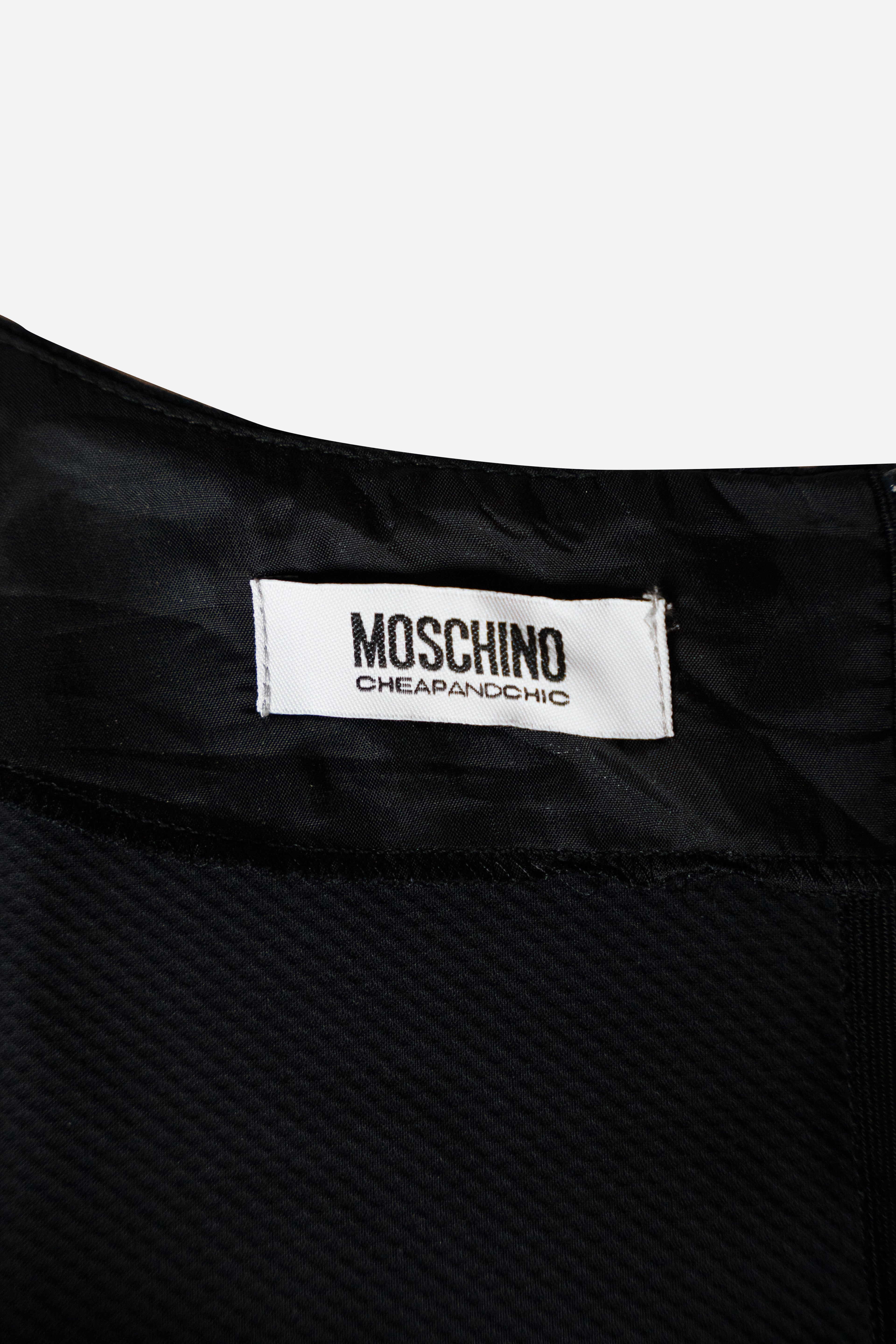 Moschino Cheap and Chic Black Bow Dress