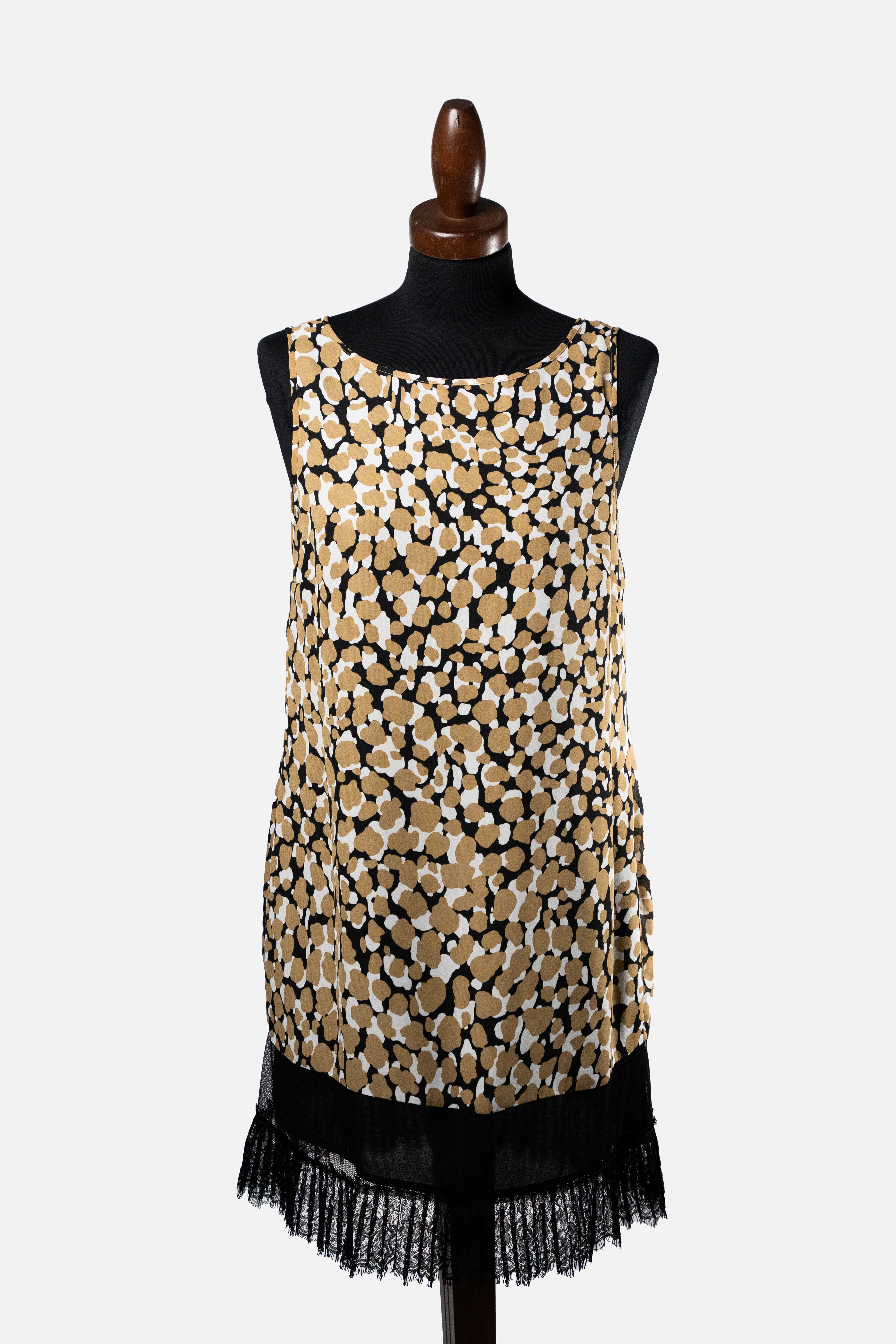 Patrizia Pepe Sleeveless Animal Print Dress