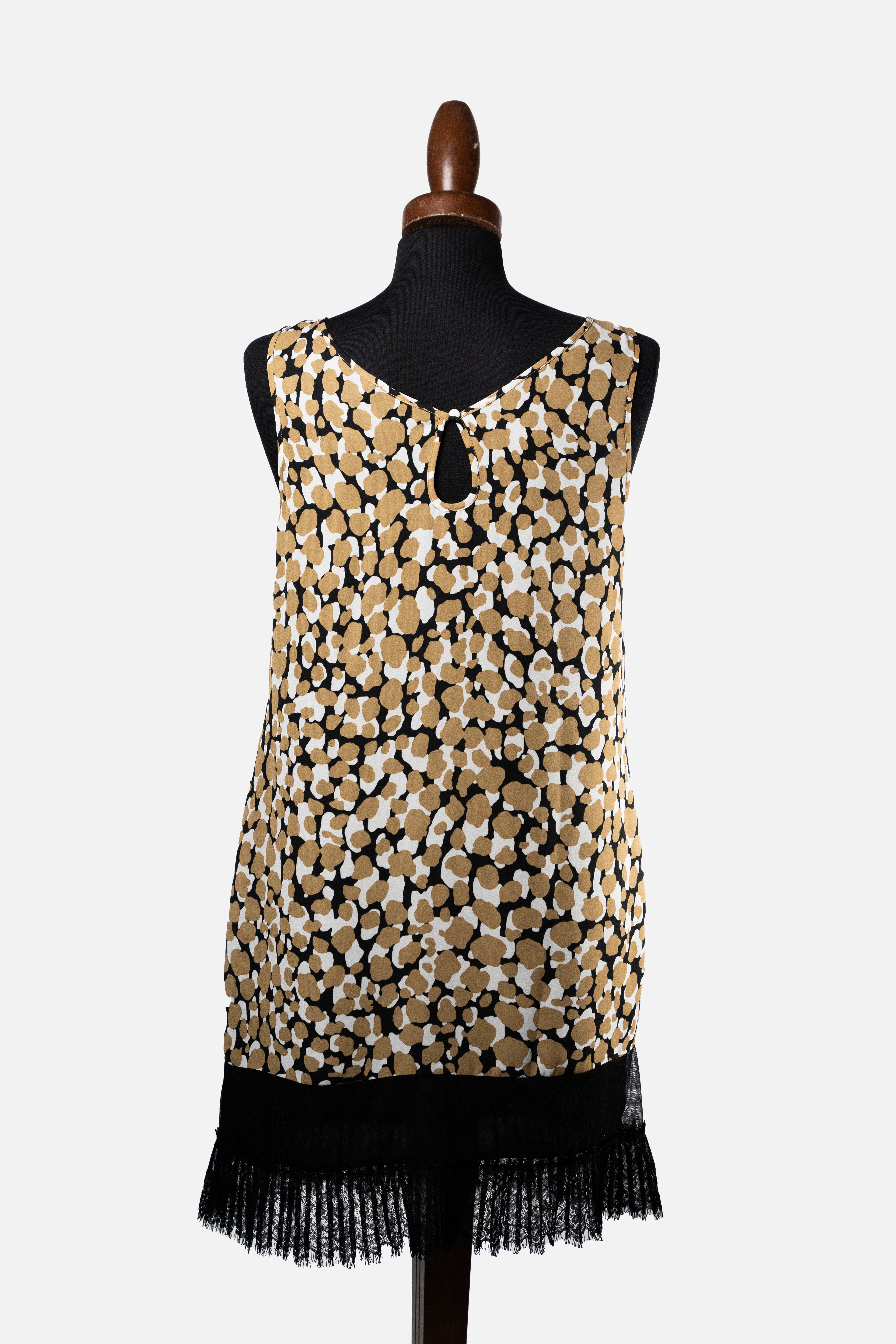 Patrizia Pepe Sleeveless Animal Print Dress
