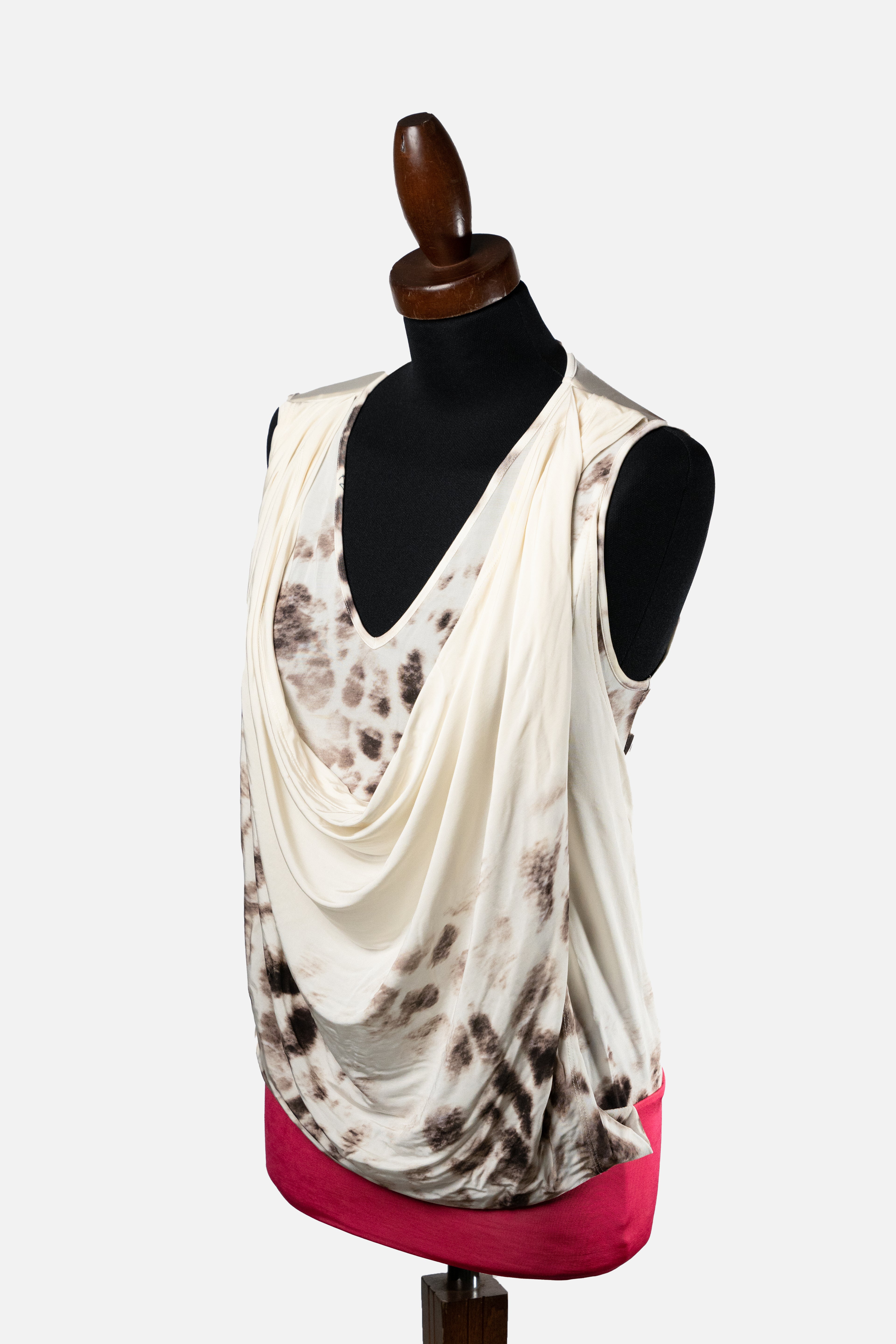 Just Cavalli Cowl Neck Top Leopard Print