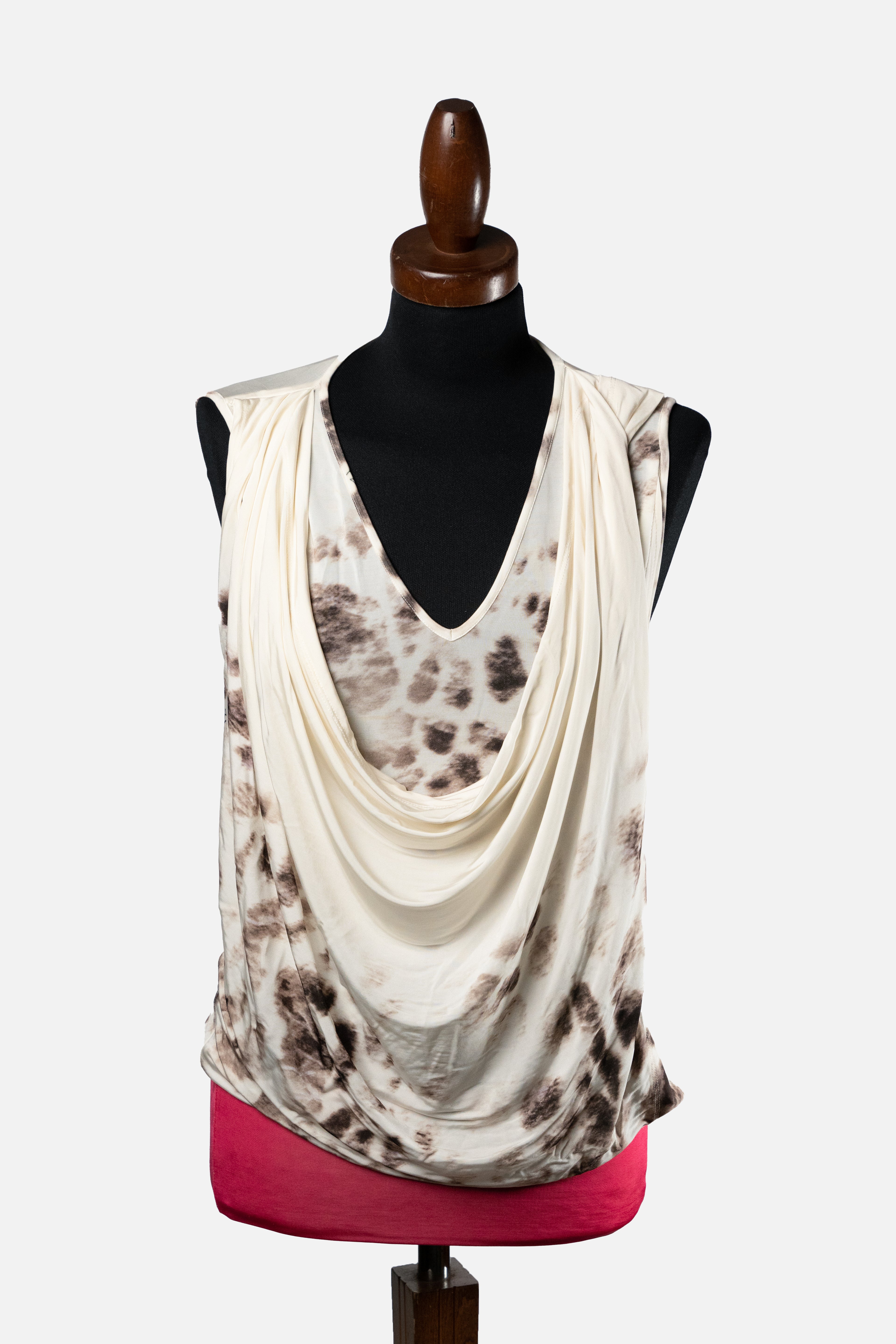Just Cavalli Cowl Neck Top Leopard Print