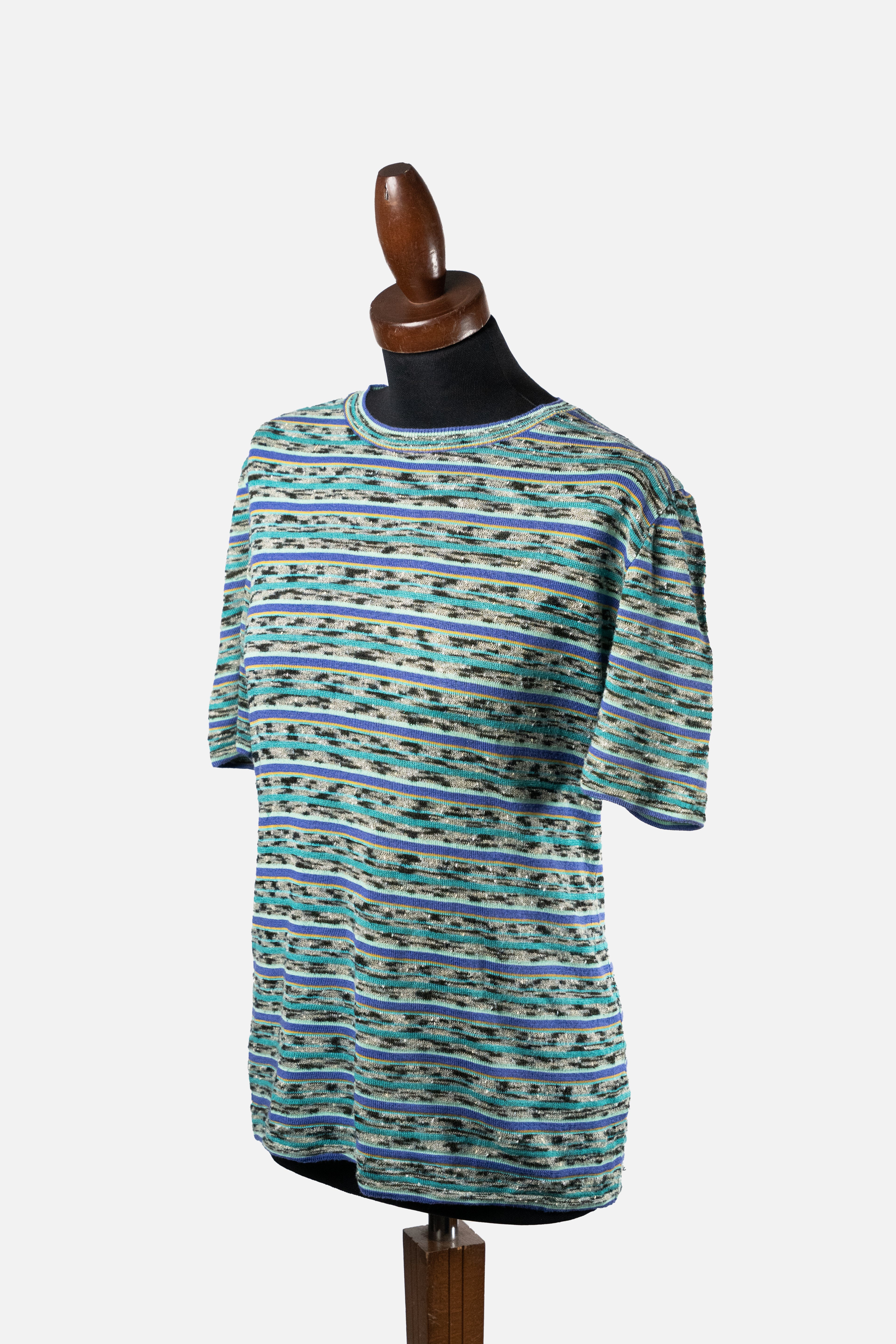 Missoni Sport Vintage Signature Stripe Knit T-Shirt