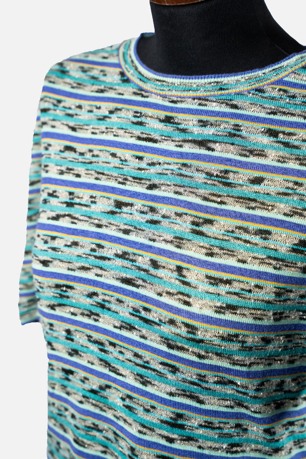 Missoni Sport Vintage Signature Stripe Knit T-Shirt