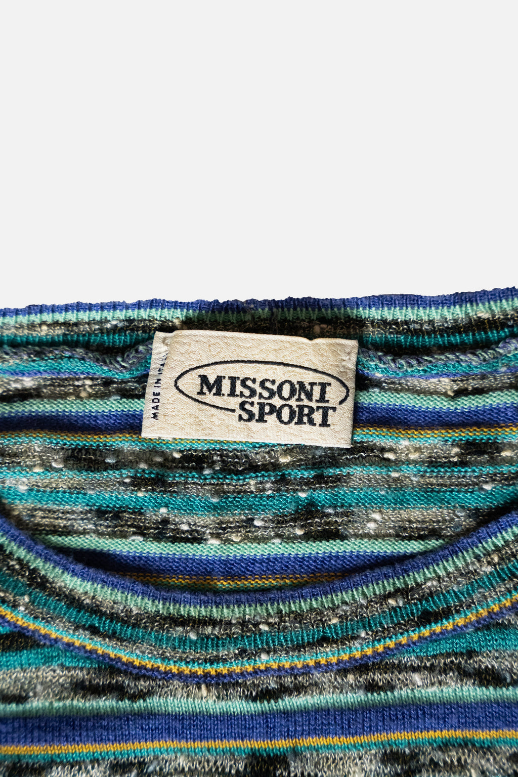 Missoni Sport Vintage Signature Stripe Knit T-Shirt