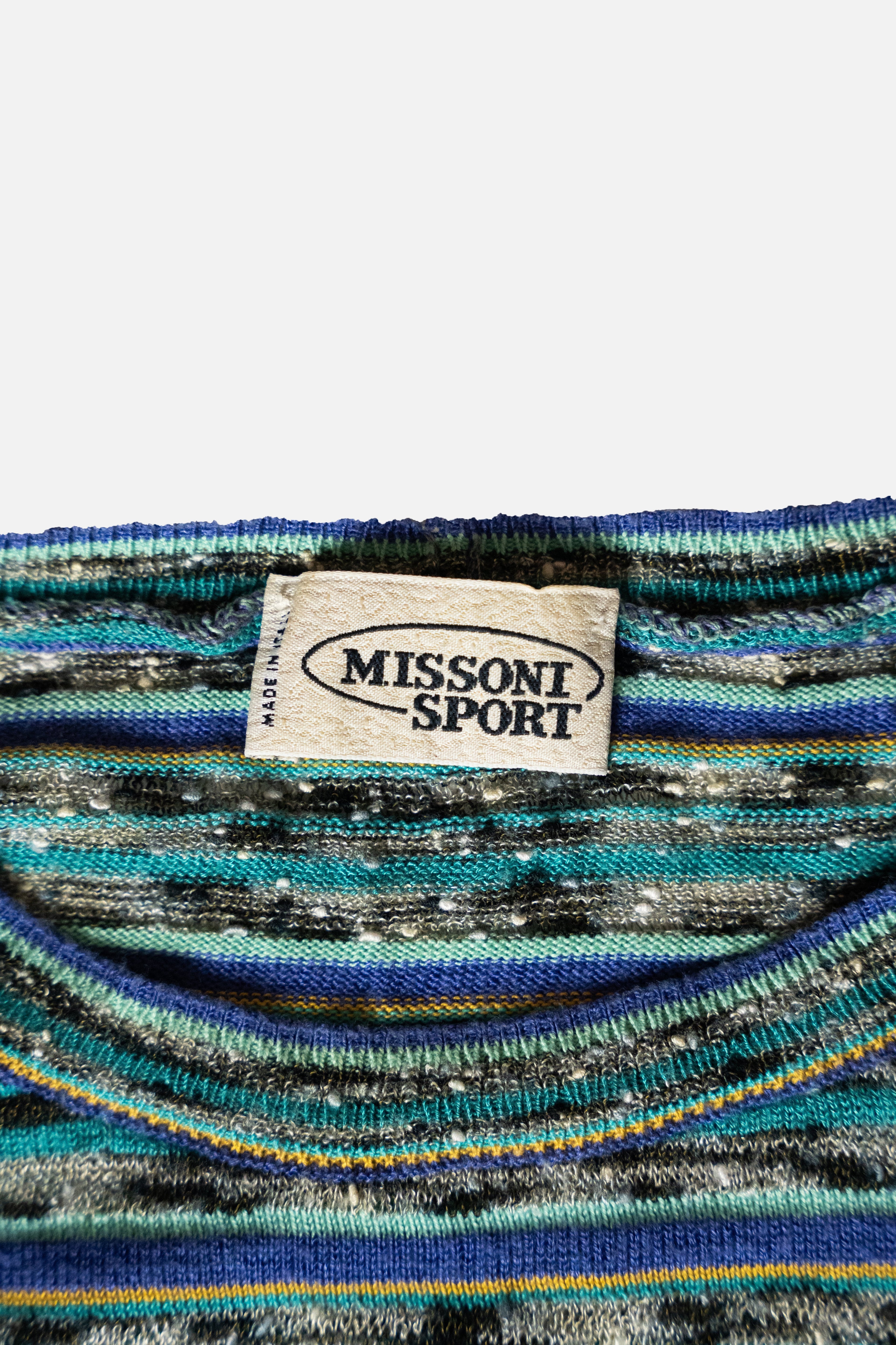Missoni Sport Vintage Signature Stripe Knit T-Shirt