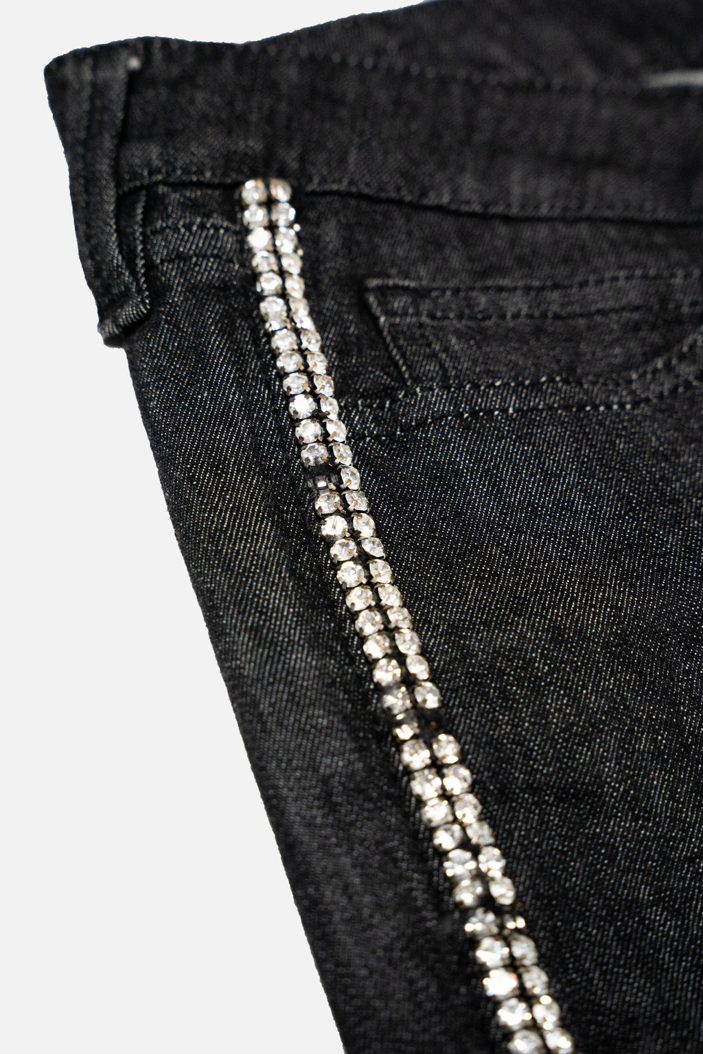 Love Moschino Rhinestone Stripe Jeans