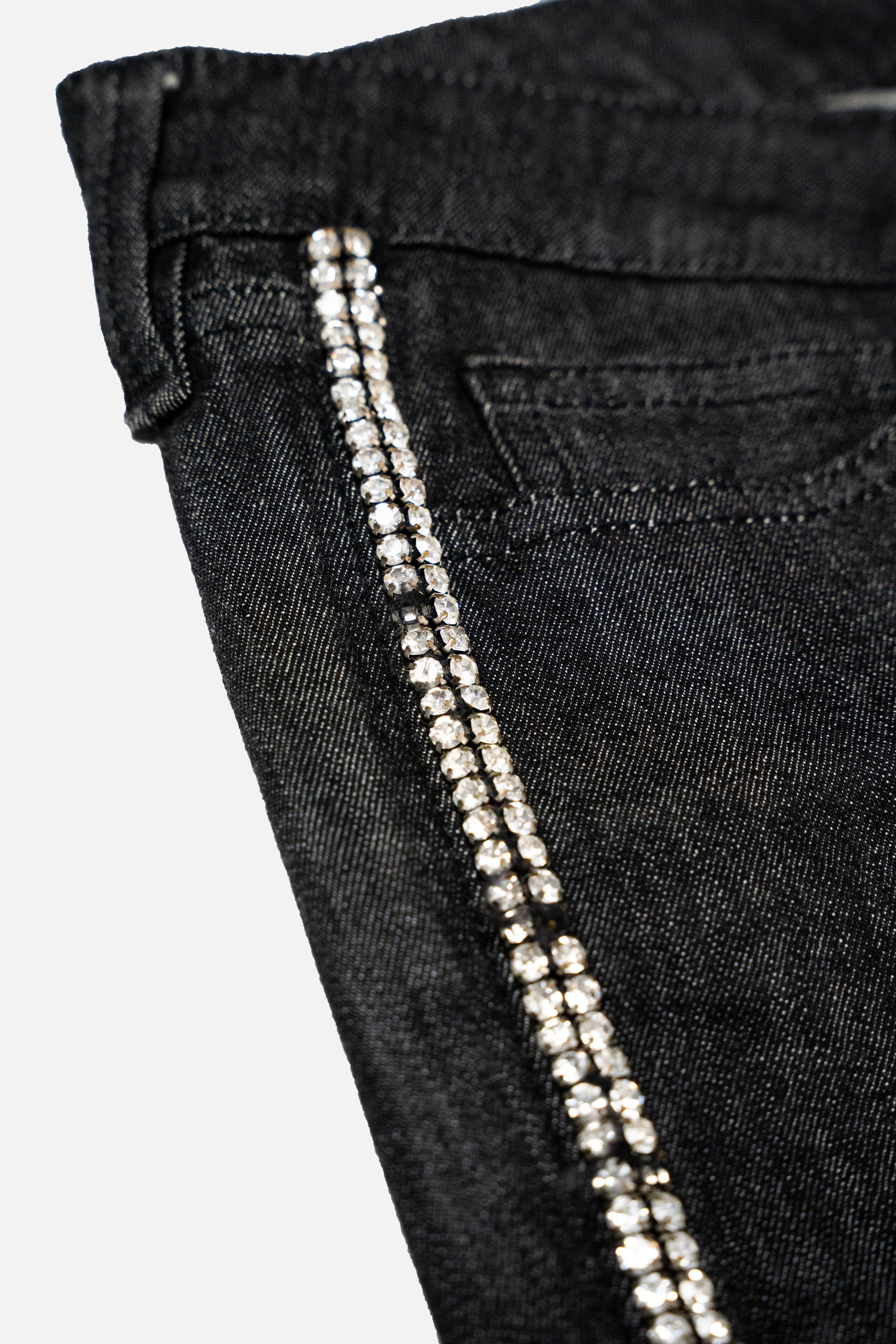 Love Moschino Rhinestone Stripe Jeans