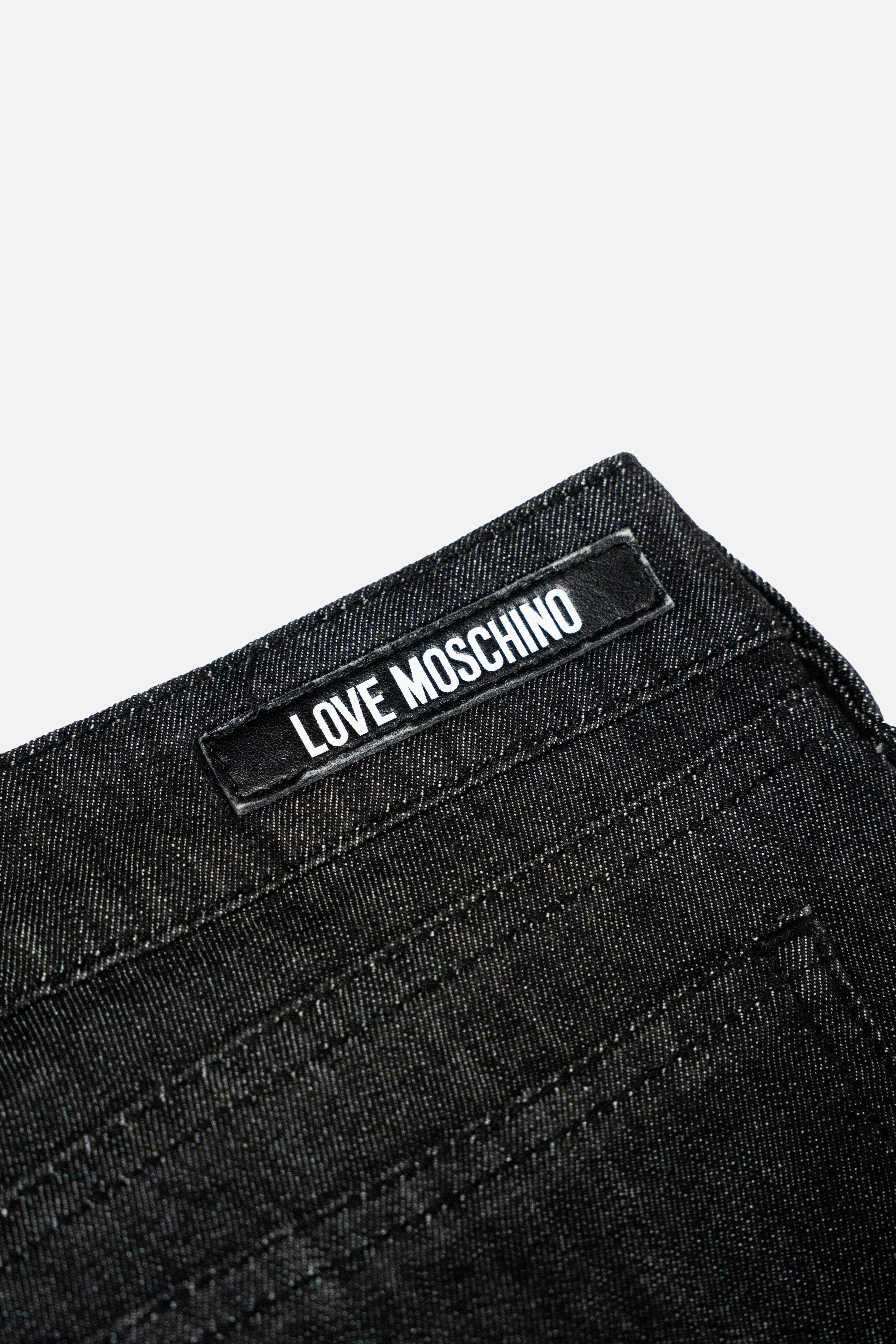 Love Moschino Rhinestone Stripe Jeans