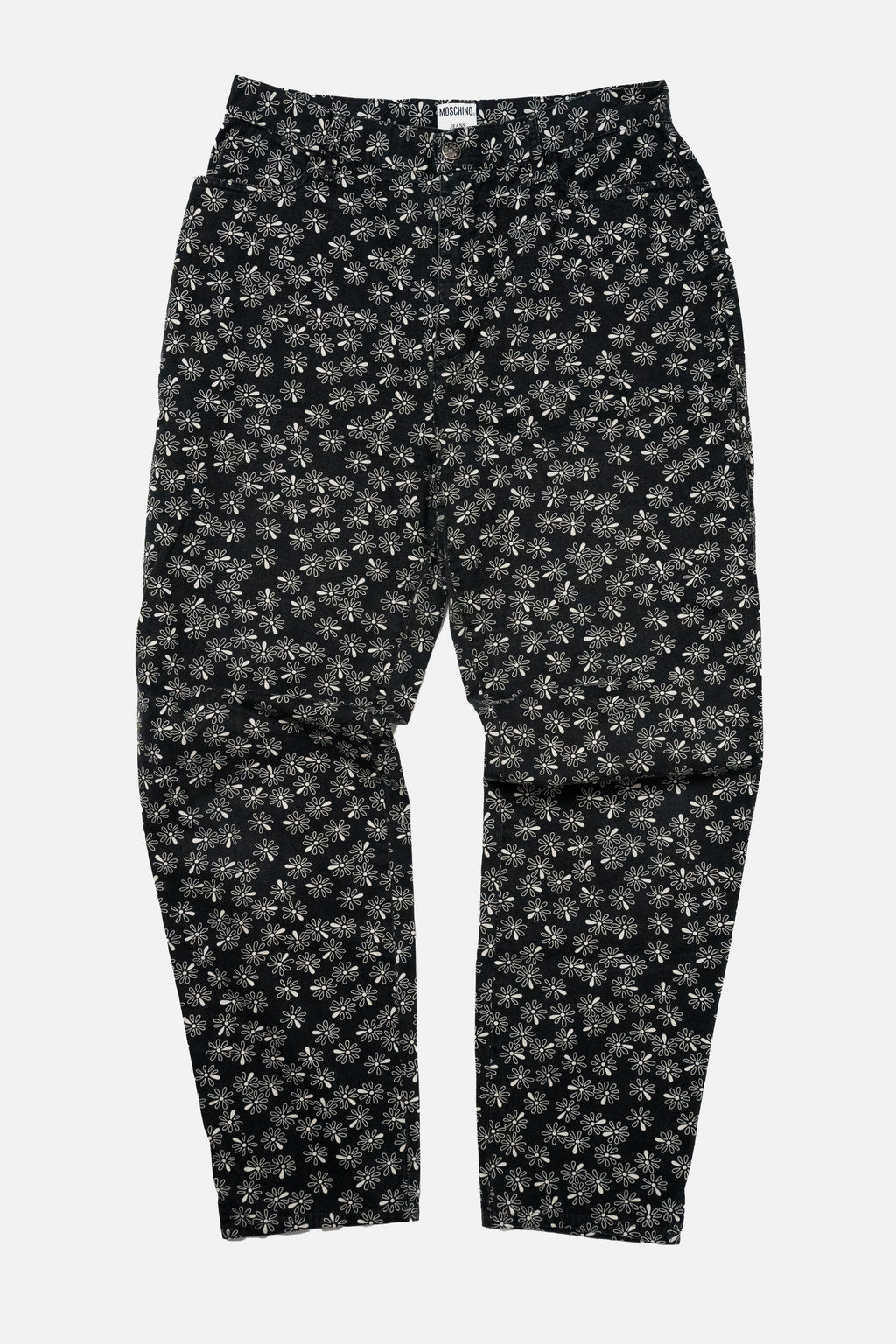 Moschino Jeans Vintage Daisy Print High-Waisted Trousers