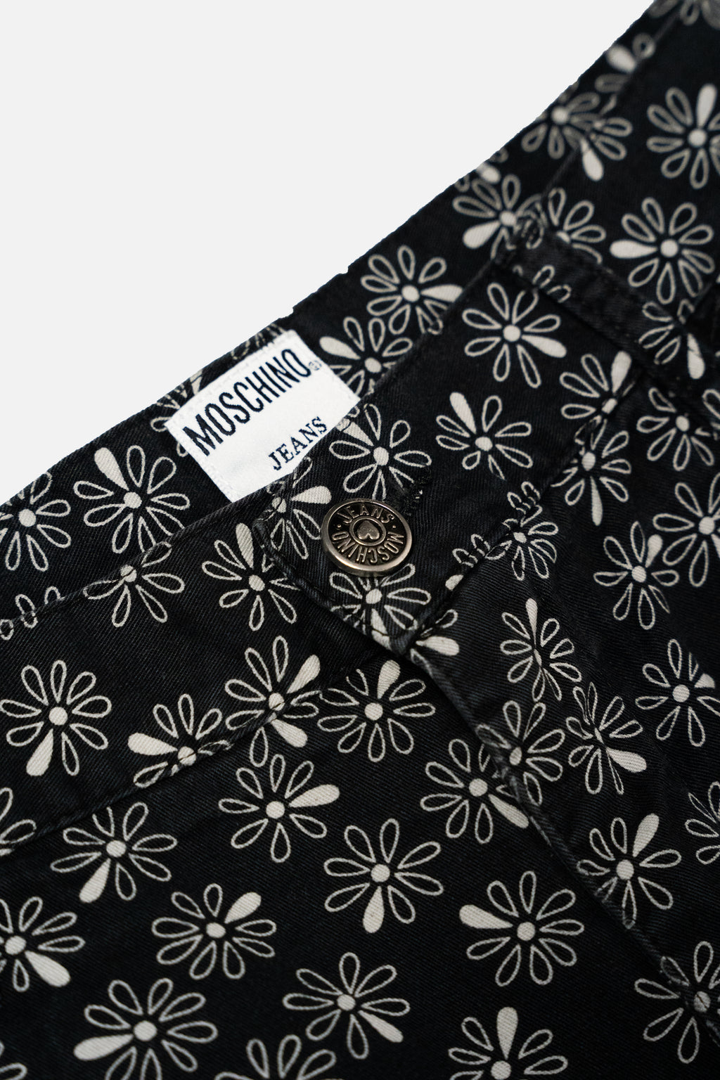 Moschino Jeans Vintage Daisy Print High-Waisted Trousers