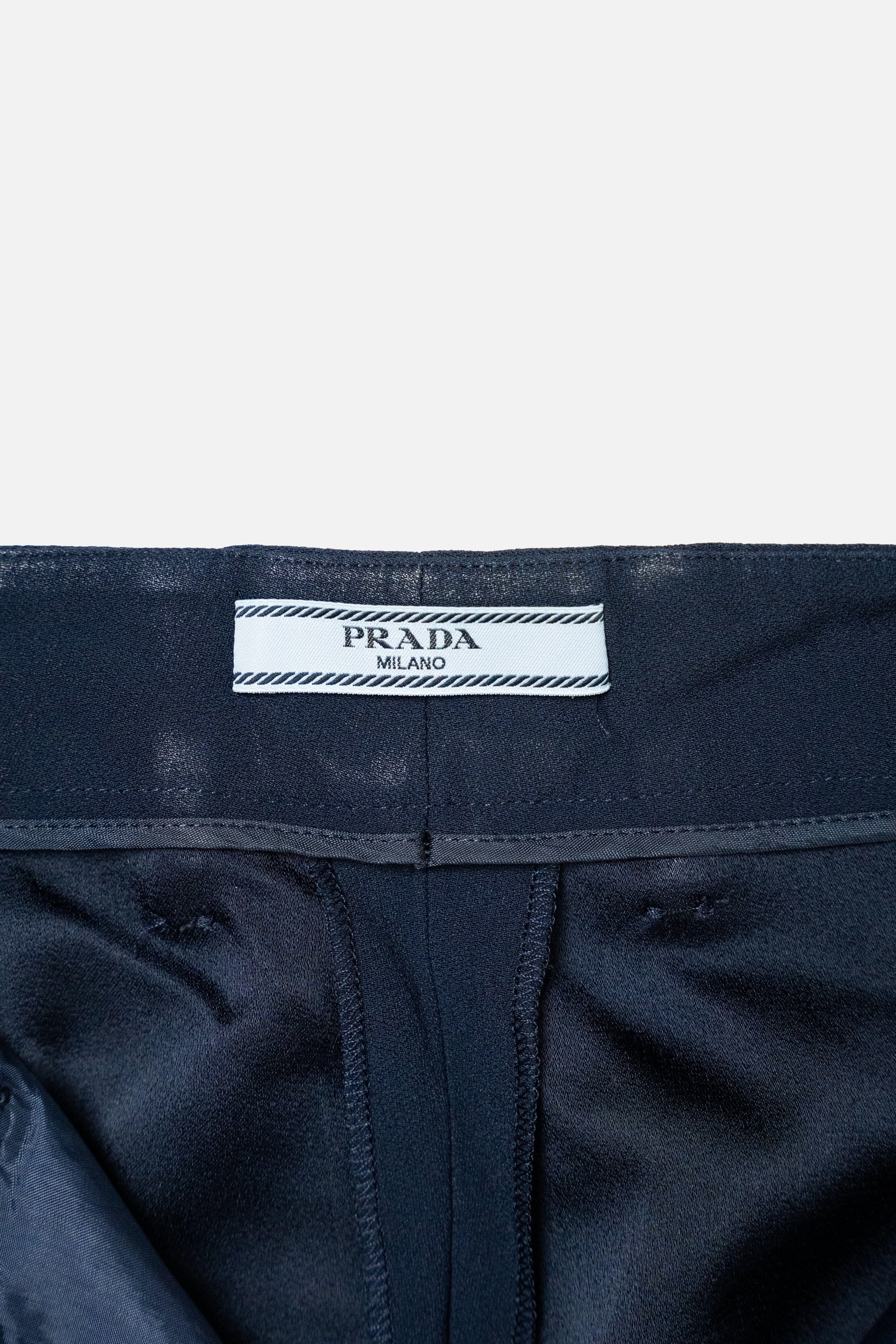 Prada Tailored Cropped Wide-Leg Trousers