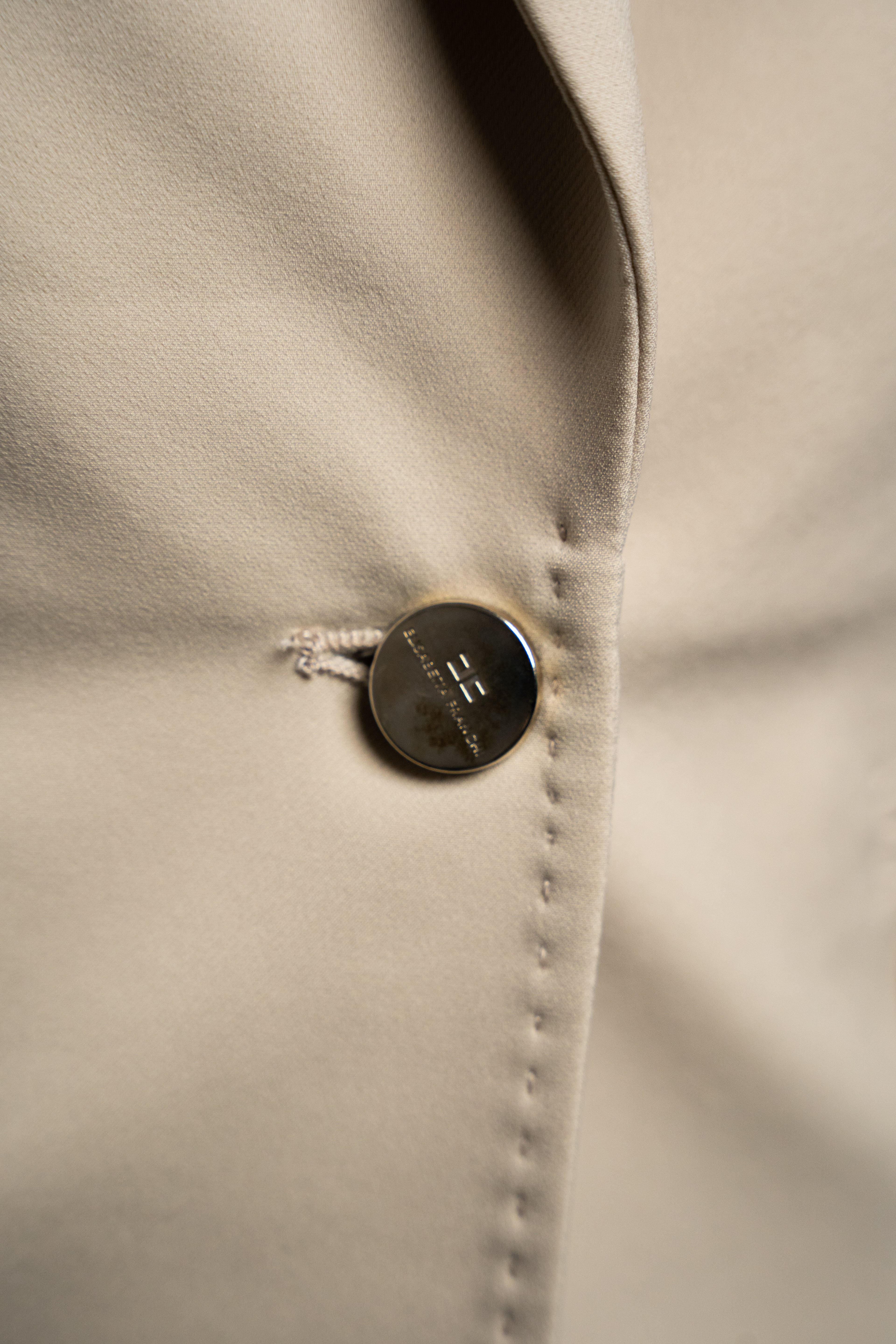 Elisabetta Franchi Beige Tailored Skirt Suit