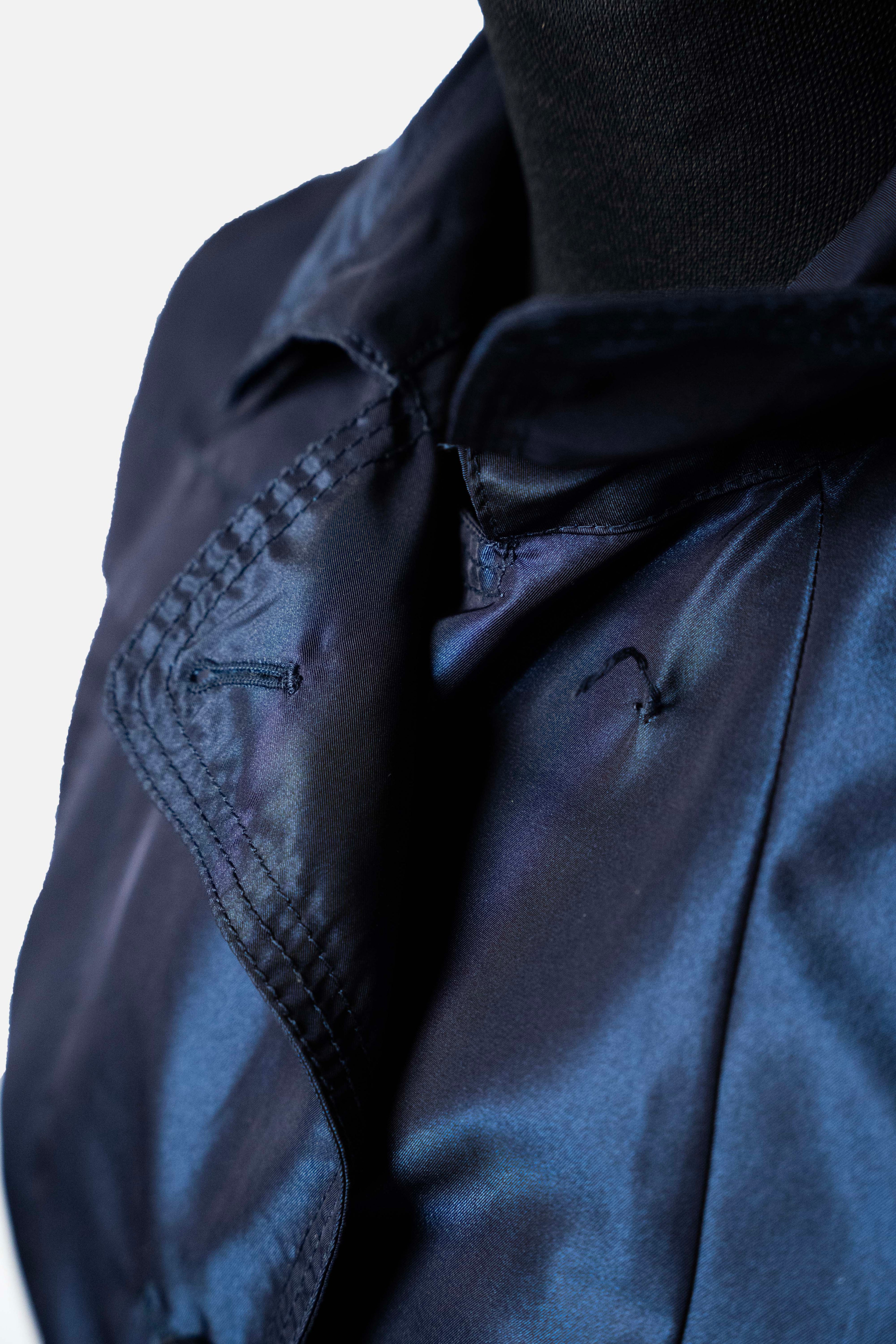 Peuterey Shimmer Navy Trench Coat