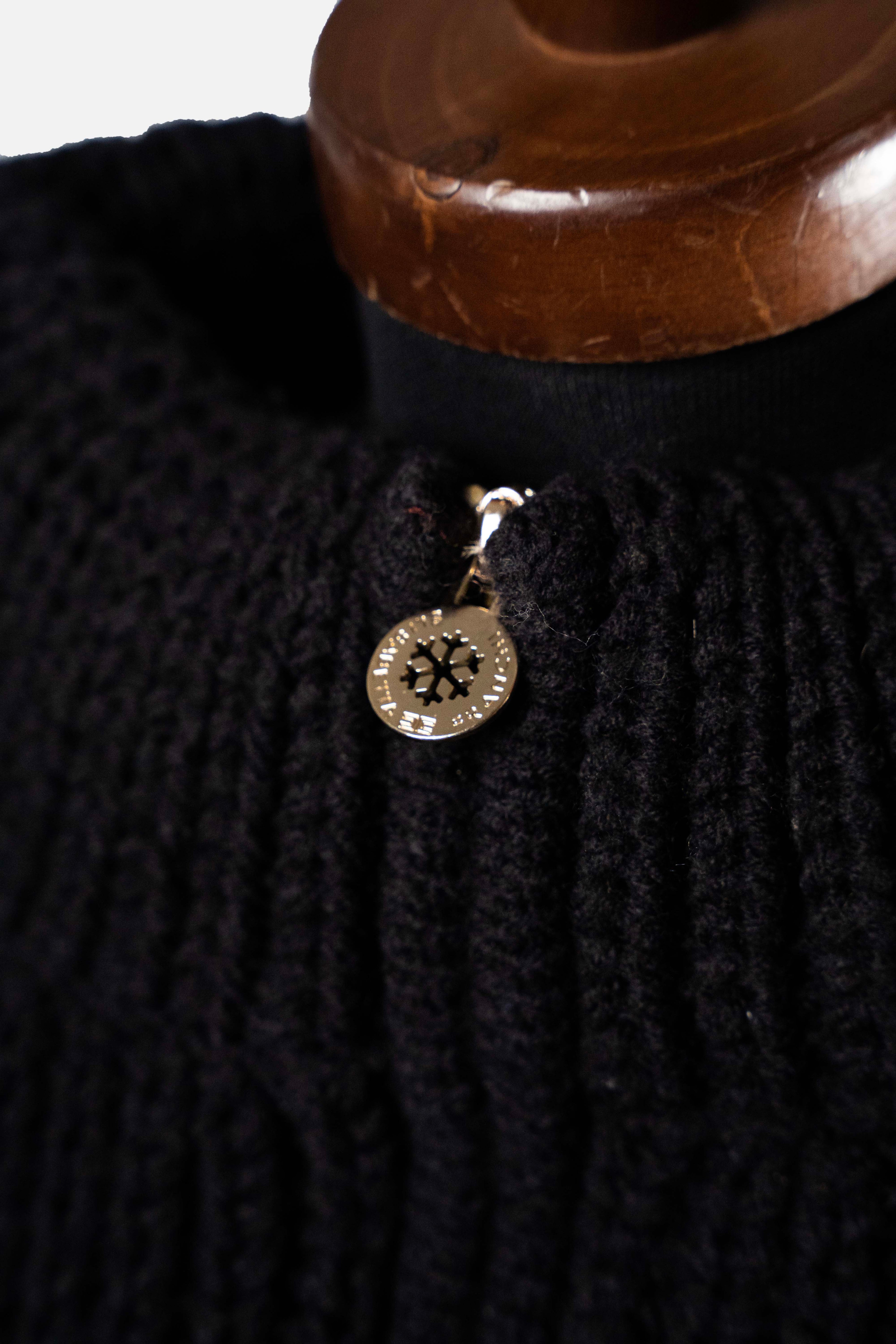 Elisabetta Franchi Black Chunky Knit Bolero/Cardigan