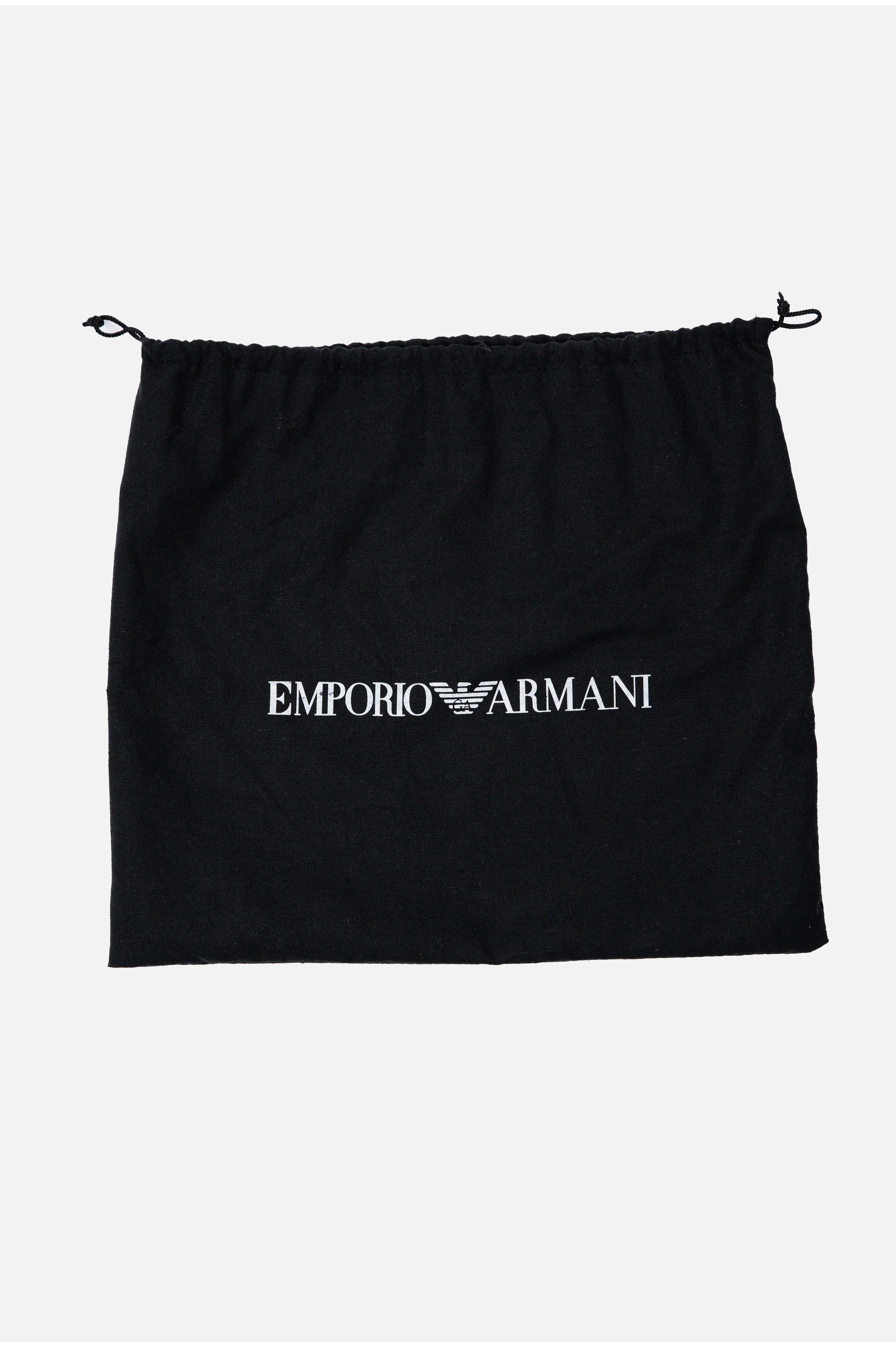 Emporio Armani Iridescent Logo Jacquard Clutch Bag