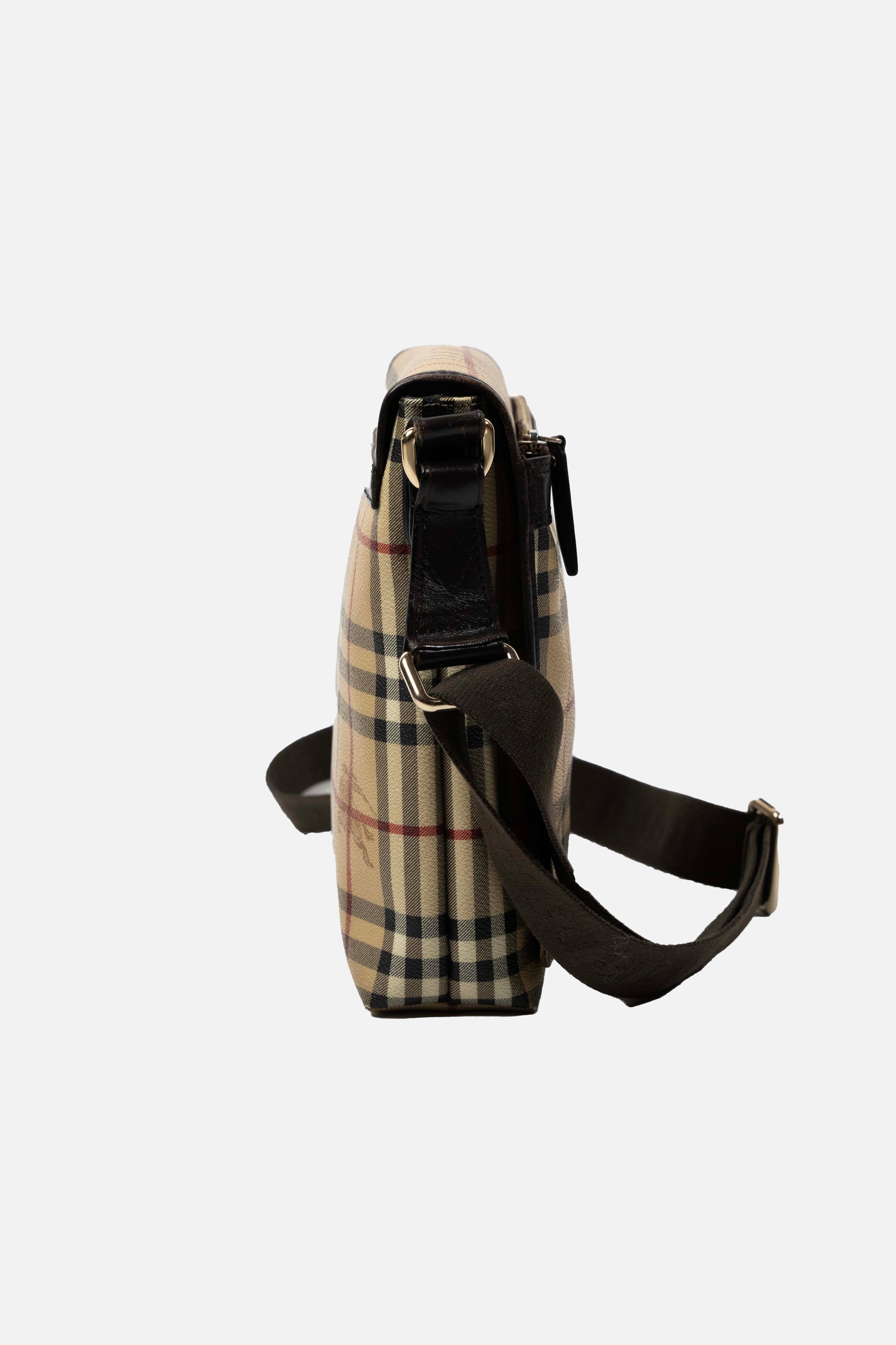 Burberry Check Messenger Bag